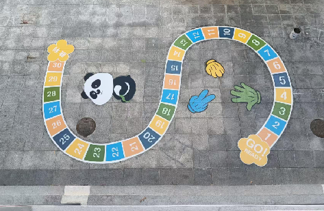 鹤壁地面游戏彩绘