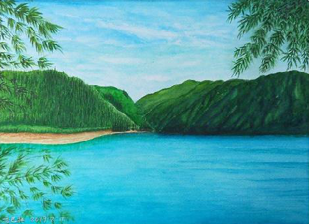 鹤壁在墙绘中，如何绘画绿水青山？